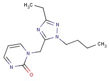 1-[(1-butyl-3-ethyl-1H-1,2,4-triazol-5-yl)methyl]pyrimidin-2(1H)-one