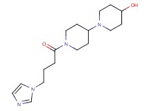 1'-[4-(1H-imidazol-1-yl)butanoyl]-1,4'-bipiperidin-4-ol