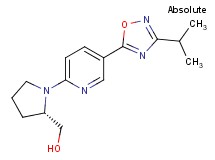 {(2S)-1-[5-(3-isopropyl-1,2,4-oxadiazol-5-yl)-2-pyridinyl]-2-pyrrolidinyl}methanol