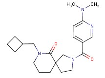 7-(cyclobutylmethyl)-2-{[6-(dimethylamino)pyridin-3-yl]carbonyl}-2,7-diazaspiro[4.5]decan-6-one