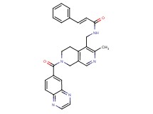 (2E)-N-{[3-methyl-7-(6-quinoxalinylcarbonyl)-5,6,7,8-tetrahydro-2,7-naphthyridin-4-yl]methyl}-3-phenylacrylamide