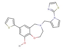 4-{[1-(1,3-thiazol-2-yl)-1H-pyrrol-2-yl]methyl}-7-(2-thienyl)-2,3,4,5-tetrahydro-1,4-benzoxazepin-9-ol