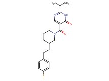 5-({3-[2-(4-fluorophenyl)ethyl]-1-piperidinyl}carbonyl)-2-isopropyl-4(3H)-pyrimidinone