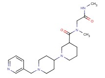 N-methyl-N-[2-(methylamino)-2-oxoethyl]-1'-(pyridin-3-ylmethyl)-1,4'-bipiperidine-3-carboxamide