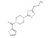 1-(5-propyl-1,3,4-oxadiazol-2-yl)-4-(2-thienylcarbonyl)piperazine