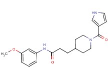 N-(3-methoxyphenyl)-3-[1-(1H-pyrrol-3-ylcarbonyl)piperidin-4-yl]propanamide