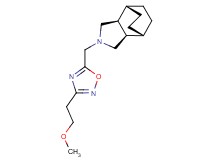 (1R*,2R*,6S*,7S*)-4-{[3-(2-methoxyethyl)-1,2,4-oxadiazol-5-yl]methyl}-4-azatricyclo[5.2.2.0~2,6~]undecane