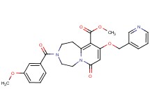 methyl 3-(3-methoxybenzoyl)-7-oxo-9-(3-pyridinylmethoxy)-1,2,3,4,5,7-hexahydropyrido[1,2-d][1,4]diazepine-10-carboxylate