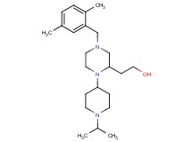 2-[4-(2,5-dimethylbenzyl)-1-(1-isopropyl-4-piperidinyl)-2-piperazinyl]ethanol