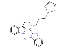 1-(1-methyl-1H-benzimidazol-2-yl)-2-[3-(1H-pyrazol-1-yl)propyl]-2,3,4,9-tetrahydro-1H-beta-carboline