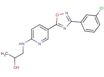 1-({5-[3-(3-chlorophenyl)-1,2,4-oxadiazol-5-yl]-2-pyridinyl}amino)-2-propanol