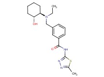 3-({ethyl[(1R*,2R*)-2-hydroxycyclohexyl]amino}methyl)-N-(5-methyl-1,3,4-thiadiazol-2-yl)benzamide