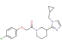 1-[(4-chlorophenoxy)acetyl]-3-[1-(cyclopropylmethyl)-1H-imidazol-2-yl]piperidine