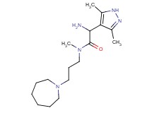 2-amino-N-(3-azepan-1-ylpropyl)-2-(3,5-dimethyl-1H-pyrazol-4-yl)-N-methylacetamide