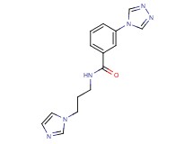 N-[3-(1H-imidazol-1-yl)propyl]-3-(4H-1,2,4-triazol-4-yl)benzamide
