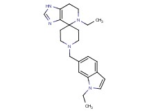 5-ethyl-1'-[(1-ethyl-1H-indol-6-yl)methyl]-1,5,6,7-tetrahydrospiro[imidazo[4,5-c]pyridine-4,4'-piperidine]