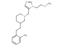 1-{[1-(2-methoxyethyl)-1H-imidazol-5-yl]methyl}-3-[2-(2-methylphenyl)ethyl]piperidine