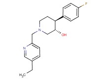 (3S*,4S*)-1-[(5-ethylpyridin-2-yl)methyl]-4-(4-fluorophenyl)piperidin-3-ol