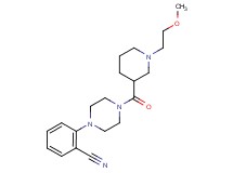2-(4-{[1-(2-methoxyethyl)piperidin-3-yl]carbonyl}piperazin-1-yl)benzonitrile