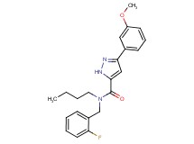 N-butyl-N-(2-fluorobenzyl)-3-(3-methoxyphenyl)-1H-pyrazole-5-carboxamide