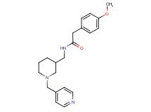 2-(4-methoxyphenyl)-N-{[1-(4-pyridinylmethyl)-3-piperidinyl]methyl}acetamide