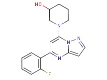 1-[5-(2-fluorophenyl)pyrazolo[1,5-a]pyrimidin-7-yl]-3-piperidinol
