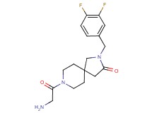 2-(3,4-difluorobenzyl)-8-glycyl-2,8-diazaspiro[4.5]decan-3-one