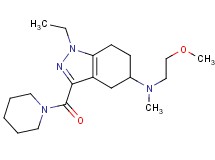 1-ethyl-N-(2-methoxyethyl)-N-methyl-3-(1-piperidinylcarbonyl)-4,5,6,7-tetrahydro-1H-indazol-5-amine