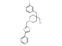 {4-(3-fluorobenzyl)-1-[(4-phenyl-1,3-thiazol-2-yl)methyl]-4-piperidinyl}methanol