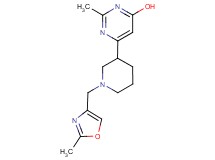 2-methyl-6-{1-[(2-methyl-1,3-oxazol-4-yl)methyl]-3-piperidinyl}-4-pyrimidinol