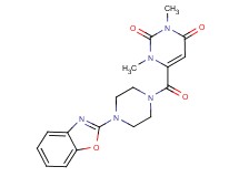 6-{[4-(1,3-benzoxazol-2-yl)-1-piperazinyl]carbonyl}-1,3-dimethyl-2,4(1H,3H)-pyrimidinedione