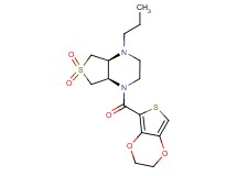 (4aS*,7aR*)-1-(2,3-dihydrothieno[3,4-b][1,4]dioxin-5-ylcarbonyl)-4-propyloctahydrothieno[3,4-b]pyrazine 6,6-dioxide