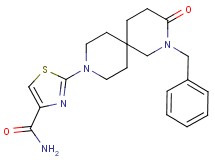 2-(2-benzyl-3-oxo-2,9-diazaspiro[5.5]undec-9-yl)-1,3-thiazole-4-carboxamide