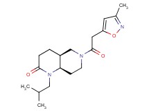 (4aS*,8aR*)-1-isobutyl-6-[(3-methyl-5-isoxazolyl)acetyl]octahydro-1,6-naphthyridin-2(1H)-one