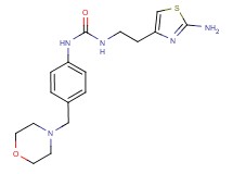 N-[2-(2-amino-1,3-thiazol-4-yl)ethyl]-N'-[4-(morpholin-4-ylmethyl)phenyl]urea