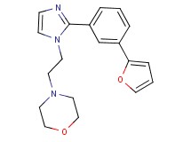 4-(2-{2-[3-(2-furyl)phenyl]-1H-imidazol-1-yl}ethyl)morpholine