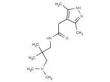 N-[3-(dimethylamino)-2,2-dimethylpropyl]-2-(3,5-dimethyl-1H-pyrazol-4-yl)acetamide