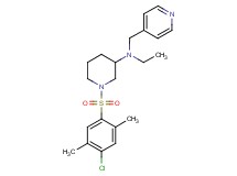 1-[(4-chloro-2,5-dimethylphenyl)sulfonyl]-N-ethyl-N-(4-pyridinylmethyl)-3-piperidinamine