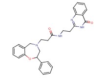 N-[2-(4-oxo-3,4-dihydro-2-quinazolinyl)ethyl]-3-(2-phenyl-2,3-dihydro-1,4-benzoxazepin-4(5H)-yl)propanamide