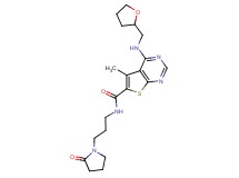 5-methyl-N-[3-(2-oxo-1-pyrrolidinyl)propyl]-4-[(tetrahydro-2-furanylmethyl)amino]thieno[2,3-d]pyrimidine-6-carboxamide