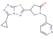 4-(3-cyclopropyl[1,2,4]triazolo[3,4-b][1,3,4]thiadiazol-6-yl)-1-(pyridin-3-ylmethyl)pyrrolidin-2-one