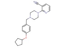 2-{4-[4-(cyclopentyloxy)benzyl]piperazin-1-yl}nicotinonitrile