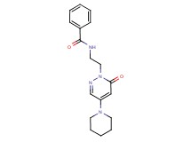 N-{2-[6-oxo-4-(1-piperidinyl)-1(6H)-pyridazinyl]ethyl}benzamide