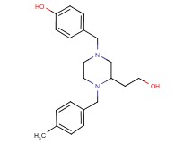 4-{[3-(2-hydroxyethyl)-4-(4-methylbenzyl)-1-piperazinyl]methyl}phenol