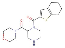 4-{[1-(4,5,6,7-tetrahydro-1-benzothien-2-ylcarbonyl)-2-piperazinyl]carbonyl}morpholine