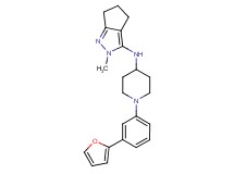 N-{1-[3-(2-furyl)phenyl]-4-piperidinyl}-2-methyl-2,4,5,6-tetrahydrocyclopenta[c]pyrazol-3-amine