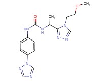 N-{1-[4-(2-methoxyethyl)-4H-1,2,4-triazol-3-yl]ethyl}-N'-[4-(1H-1,2,4-triazol-1-yl)phenyl]urea