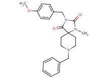 8-benzyl-3-(4-methoxybenzyl)-1-methyl-1,3,8-triazaspiro[4.5]decane-2,4-dione