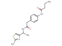 N-[4-(2-{[1-(2-methyl-1,3-thiazol-4-yl)ethyl]amino}-2-oxoethyl)phenyl]butanamide