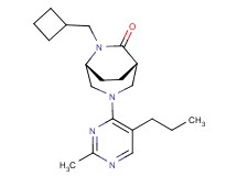 (1S*,5R*)-6-(cyclobutylmethyl)-3-(2-methyl-5-propylpyrimidin-4-yl)-3,6-diazabicyclo[3.2.2]nonan-7-one